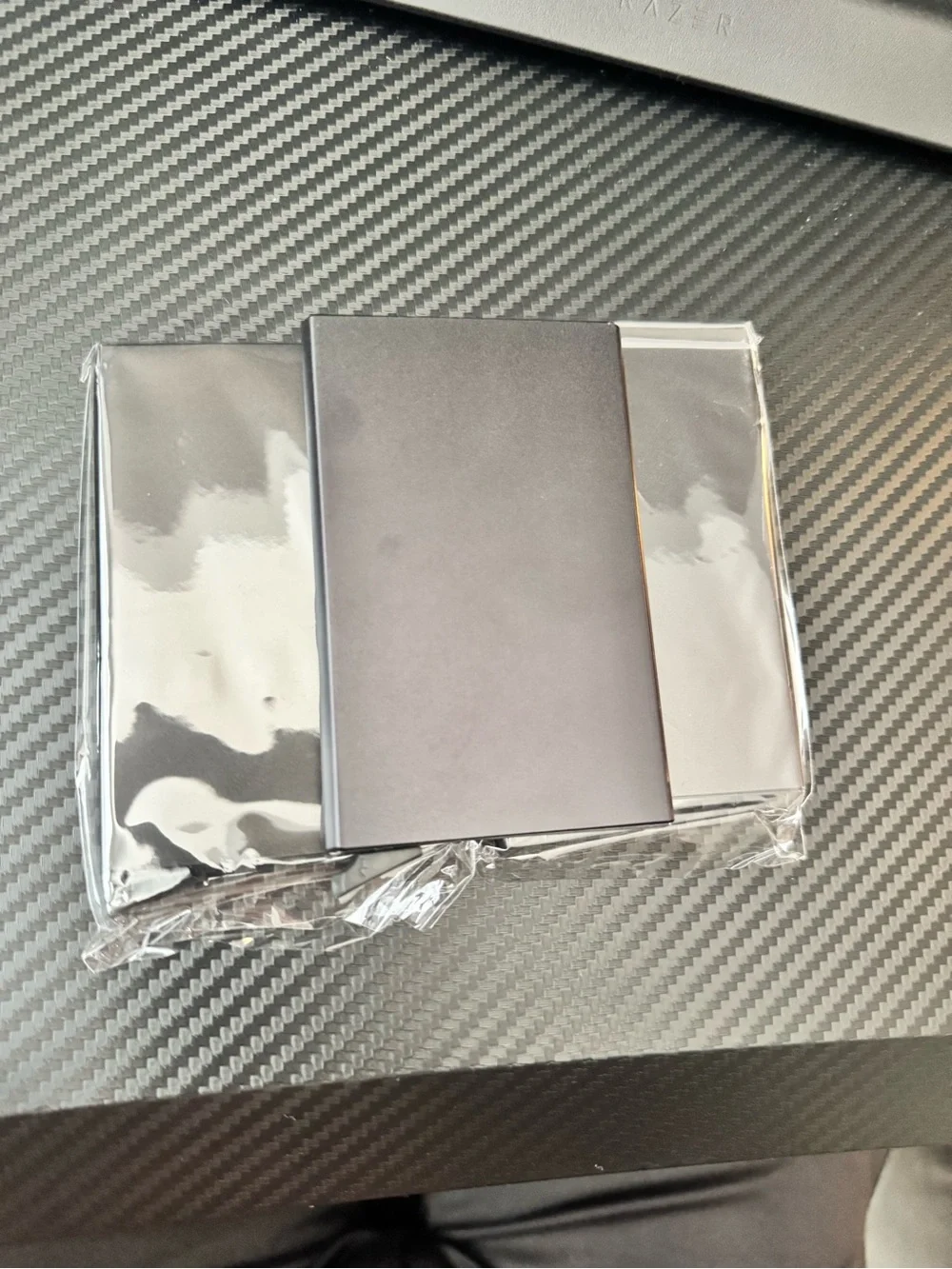 Slim Metallic Card Wallet - Gray